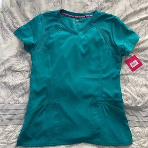 Teal new with tags never worn scrub top